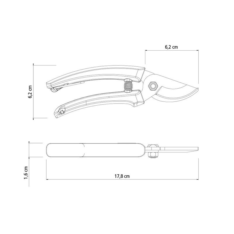Tesoura de Poda Com Cabo Plástico (78300/001) - Tramontina