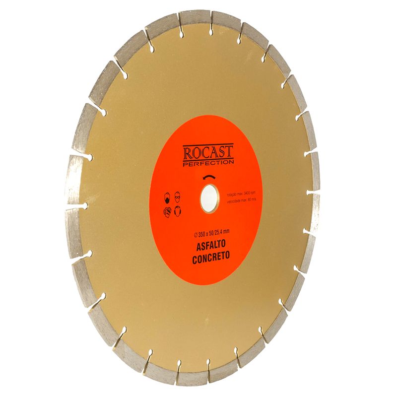 Disco Diamantado Para Asfalto e Concreto 350mm (34,0011) - Rocast