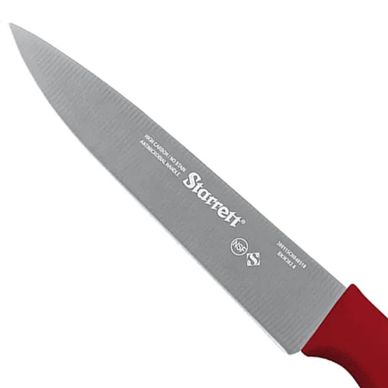 Faca de Carne Para Refile de Mesa Lâmina Triangular Estreita 6'' Com Cabo Vermelho (BKR302-6) - Starrett