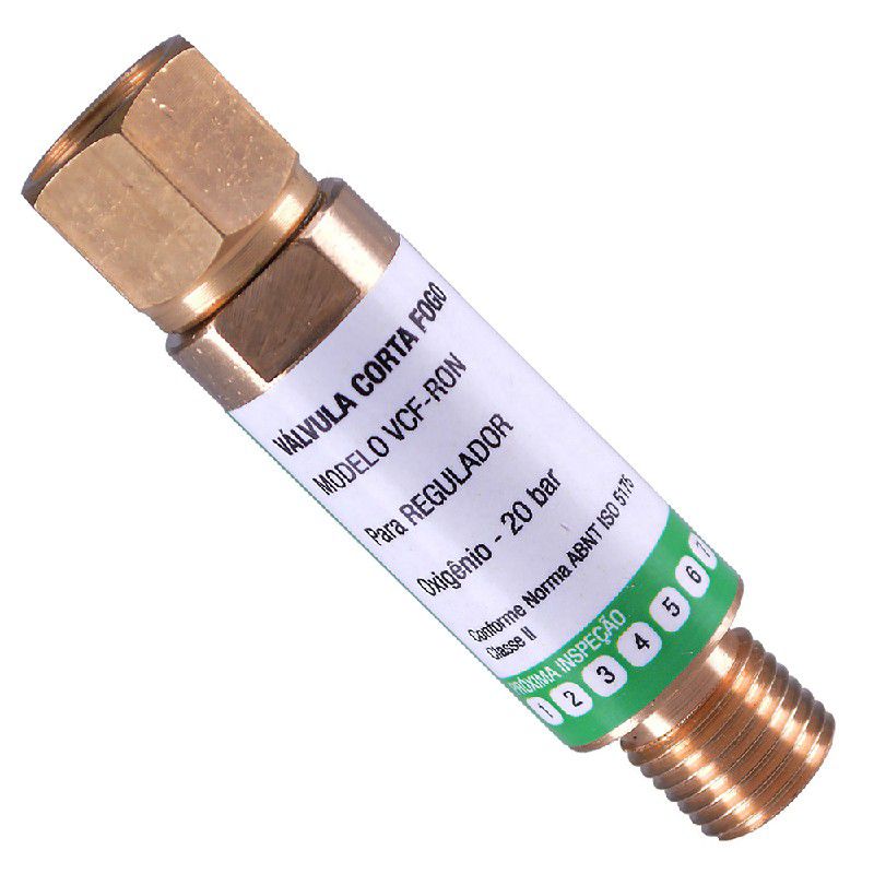 Válvula Corta Fogo Regulador Oxigênio 344,0001 NOLL