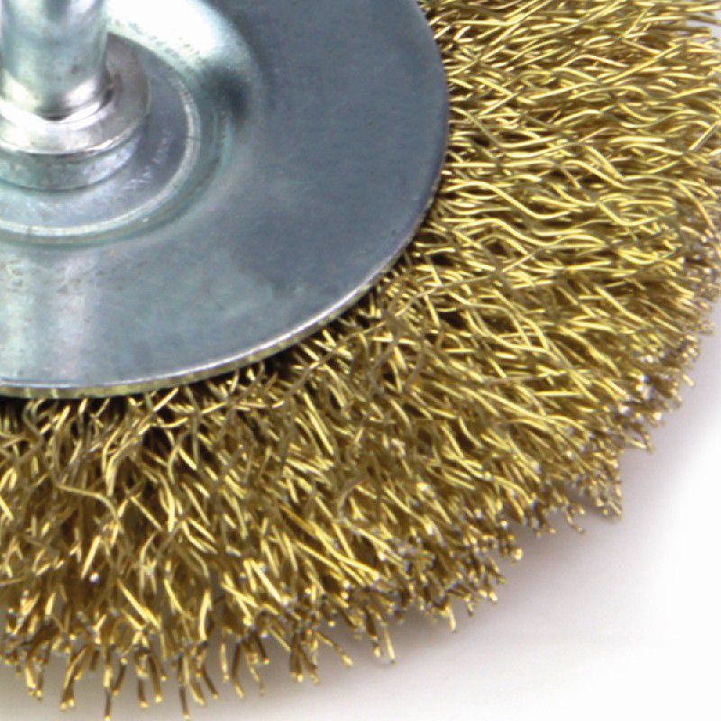 Escova Circular de Aço Latonado 75 x 10mm (319,0008) - Rocast