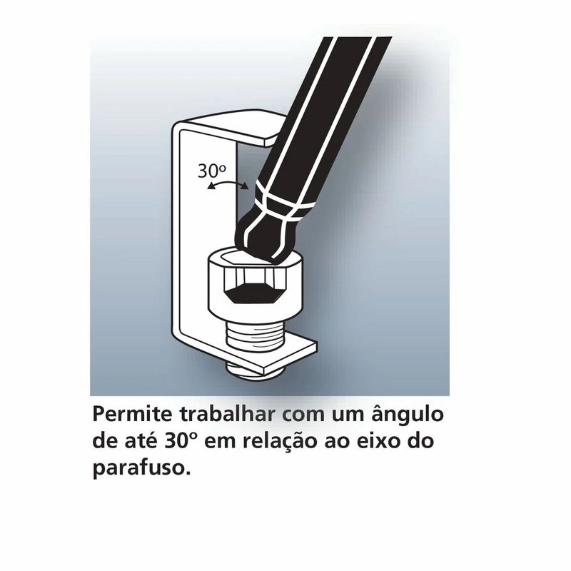 Chave Allen Abaulada Com Cabo T 2,5mm (44364/125) - Tramontina Pro