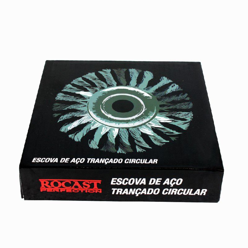 Escova de Aço Trançado Circular 4,1/2pol X 1/2pol 319,0019 ROCAST