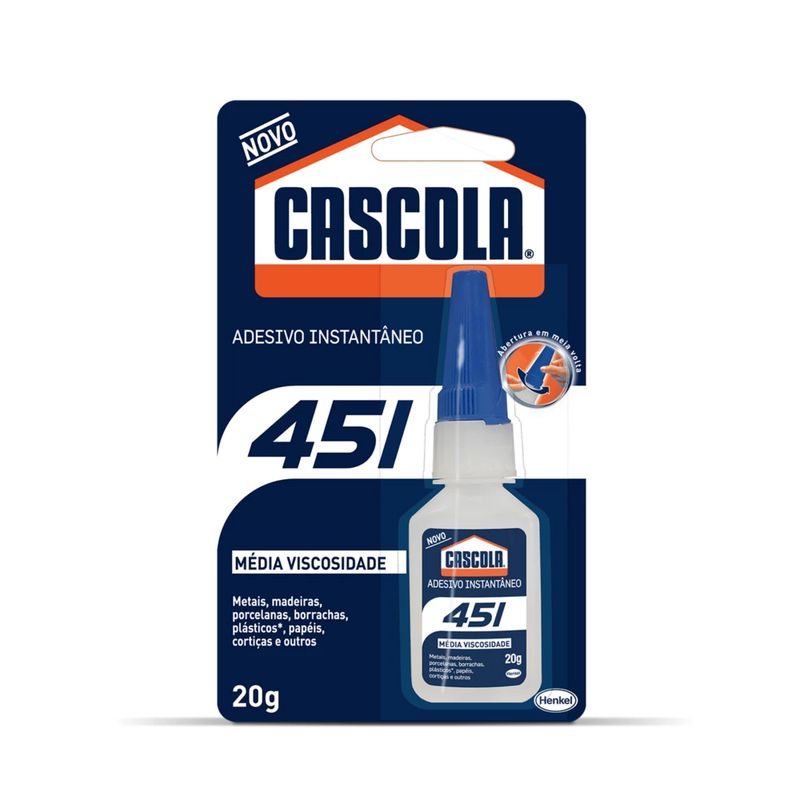 Adesivo Instantâneo Cascola 451 20g - Cascola