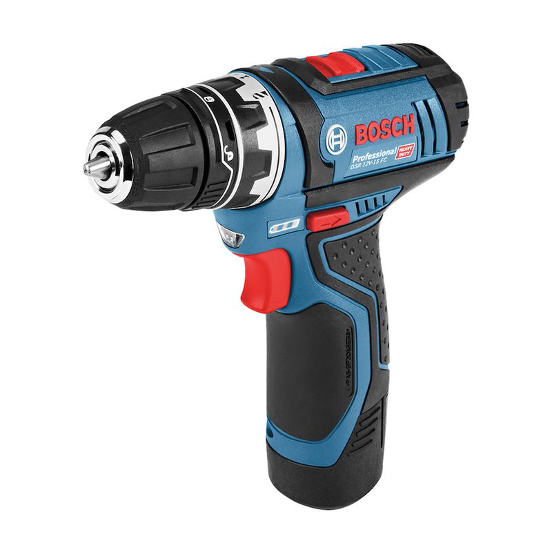 Furadeira e parafusadeira Bosch GSR 12V-15 FC, 2 baterias e maleta