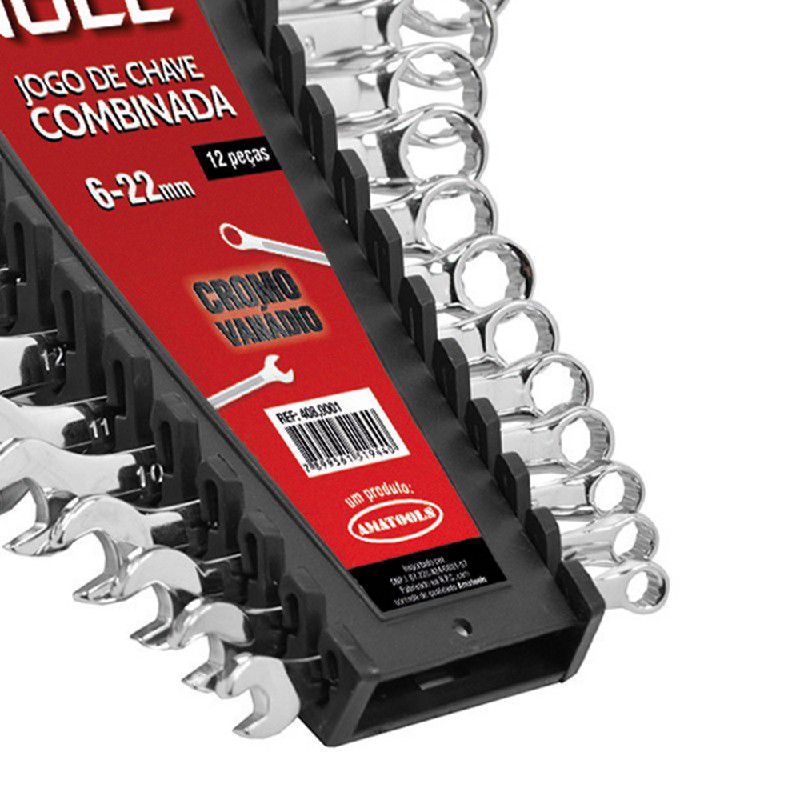 Jogo de Chaves Combinadas 6 - 22mm 12 Peças (408,0001) - Noll