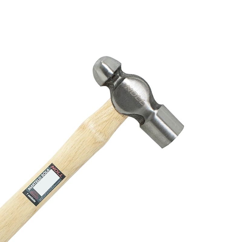 Martelo Bola Com Cabo em Madeira 200g (392,0006) - Noll