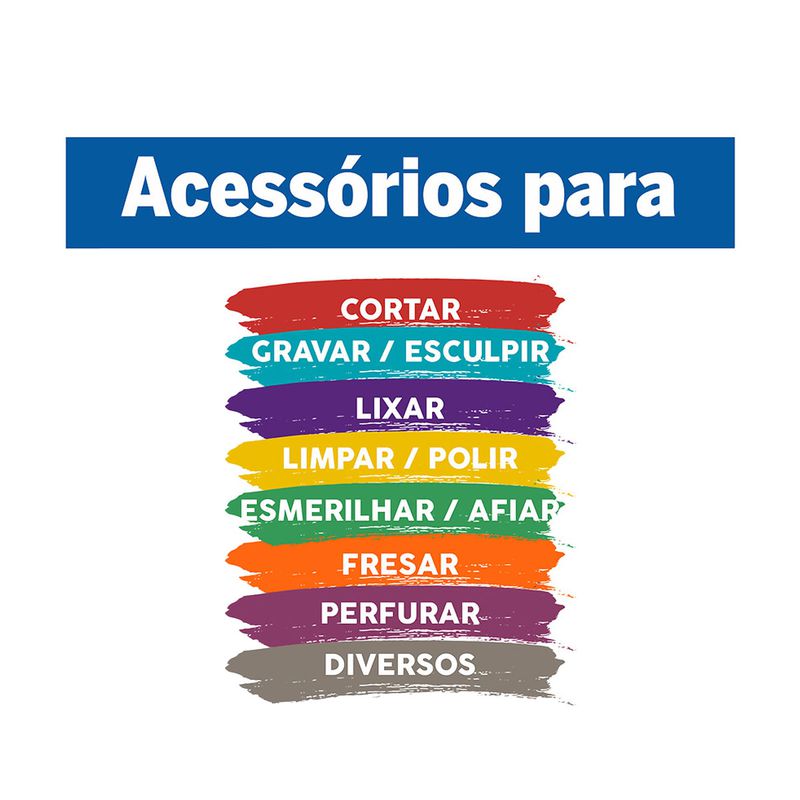 Kit de Acessórios Para Micro Retífica Com 75 Peças (26150707AC) - Dremel