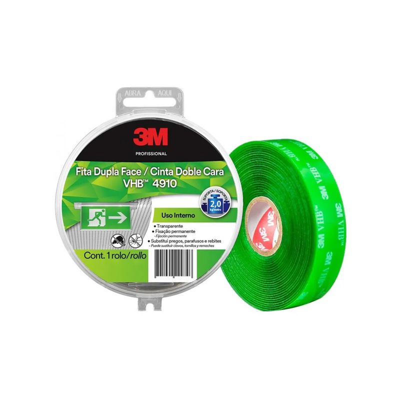 Fita Dupla Face Transparente 12mm x 5 m - 3M