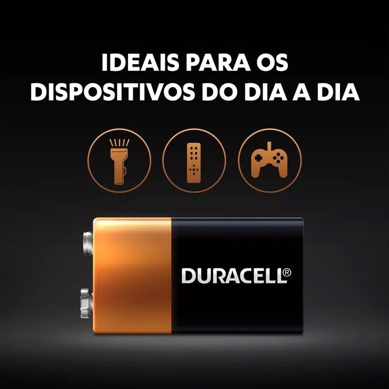 Bateria Alcalina 9V Com 1 Unidade (99695) - Duracell