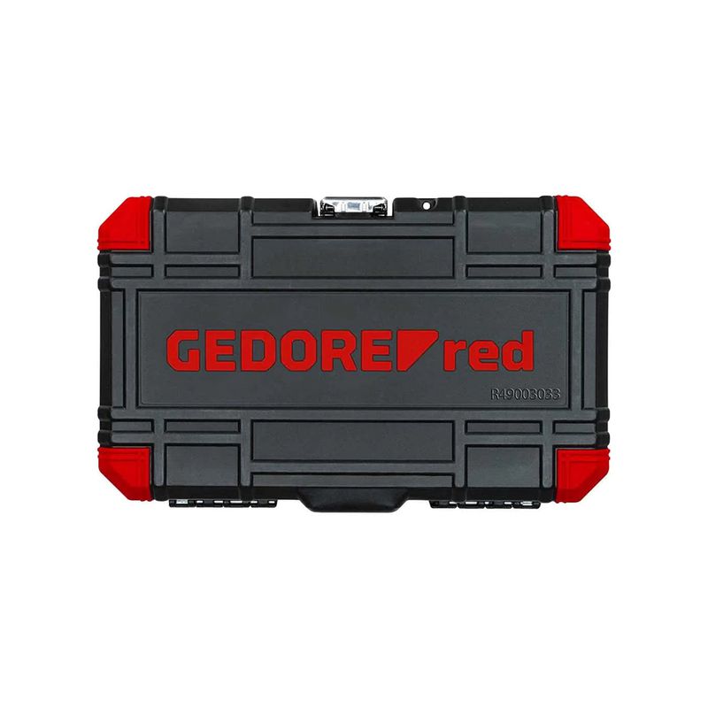 Jogo de Soquetes Sextavados 1/4'' 4 à 13mm 33 Peças 3300051 - Gedore Red