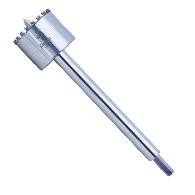 Serra Copo Diamantada de 53mm, Com Haste de 150mm (DE053M) - Starrett