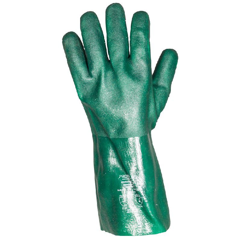 Luva de Malha de Algodão com Banho em PVC PPM17 PROTEPLUS 35Cm