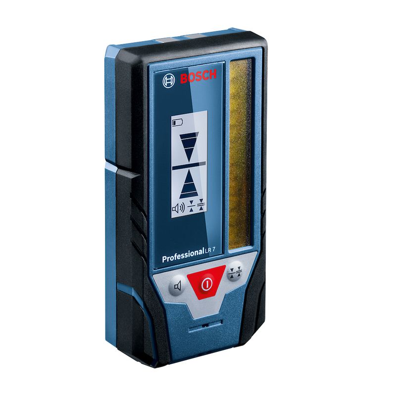 Receptor para nível laser Bosch LR 7 com suporte e saco de proteção
