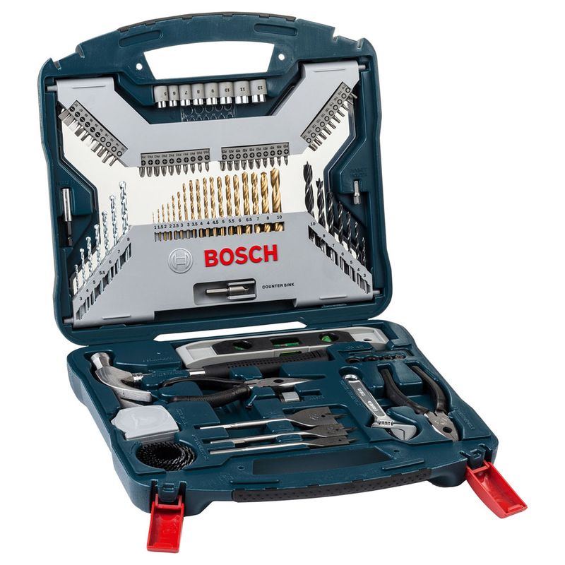 Kit de Pontas e Brocas em Titânio Bosch X-Line 103 Peças