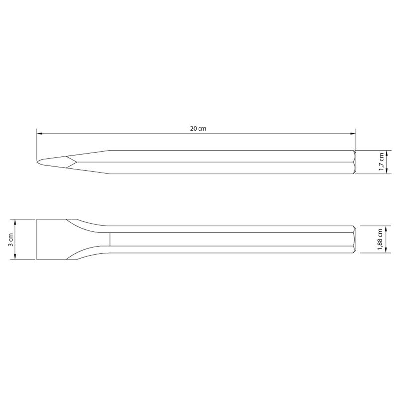 Talhadeira Sextavada 8'' (42700/108) - Tramontina