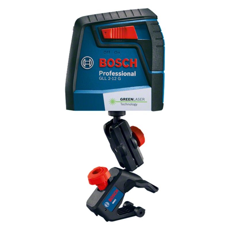 Nível a Laser de linhas verdes cruzadas 12 metros Bosch GLL 2-12 G 
