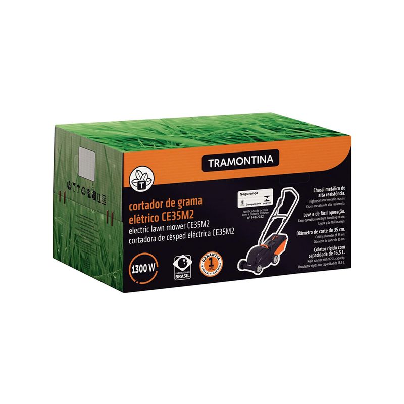 Cortador de Grama Elétrico Com Recolhedor CM35M2 - 127V - 350mm (79659/150) - Tramontina