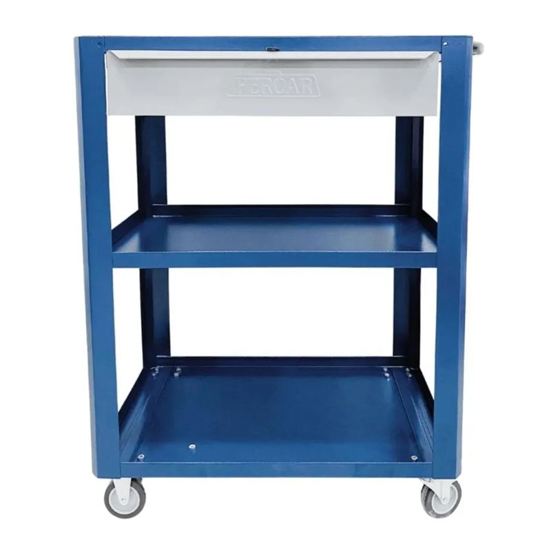 Carrinho Para Ferramentas Desmontável Com 1 Gaveta Azul (CD02) - Fercar