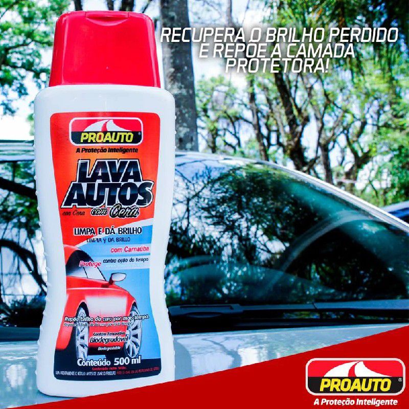 Lava Autos Brilho com Cera 500 mL - Proauto