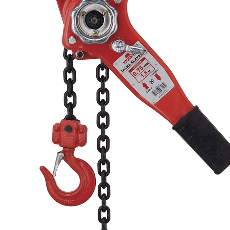Talha Alavanca 393215 750 Kg Elevação 1.5 Metros - Worker
