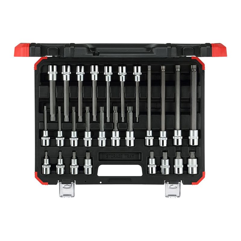 Jogo De Soquete Multidentado 1/2" 26 Peças R68003026 - Gedore Red
