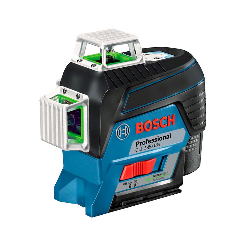Nível a Laser de Linhas Verdes GLL 3-80 CG, Bluetooth, em maleta - Bosch 