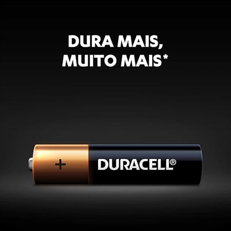 Pilha Alcalina Pequena AAA C/4 (96390) - Duracell