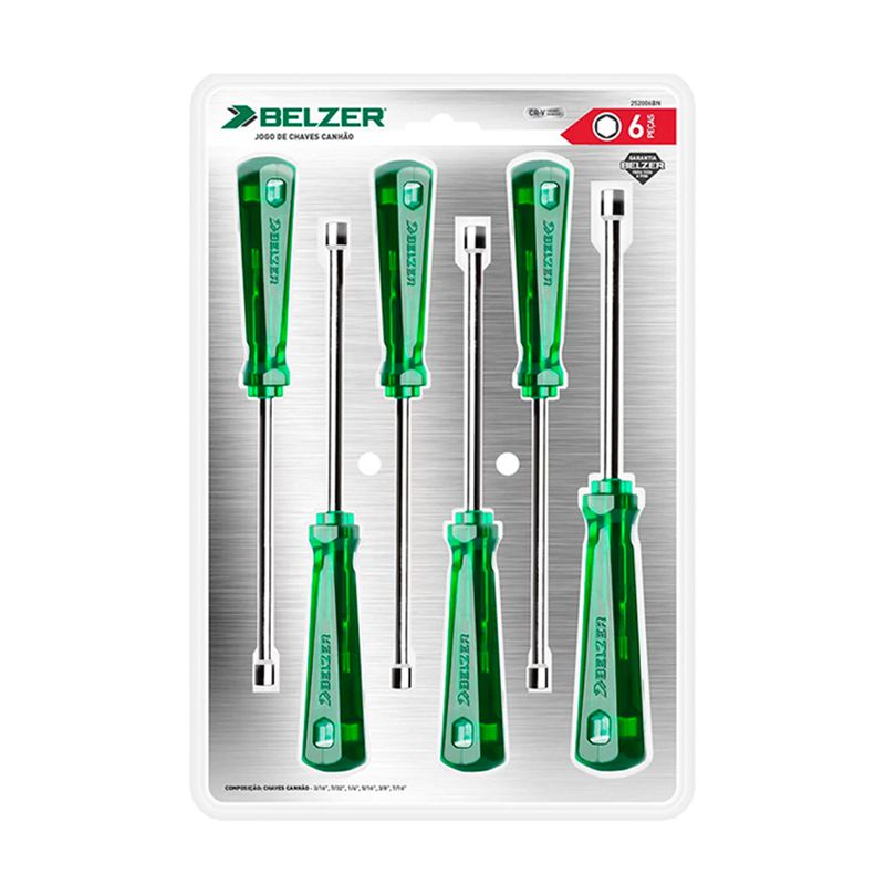 Jogo De Chave Canhão Em Polegadas De 3/16