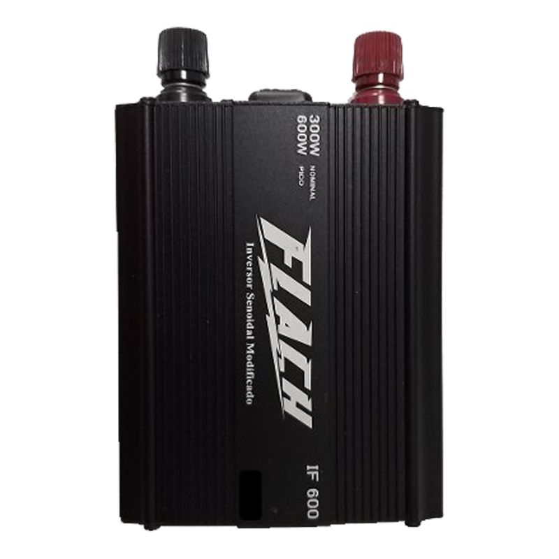 Inversor de Tensão 12V/220V 600W Pico-300W IF600-1 - Flach