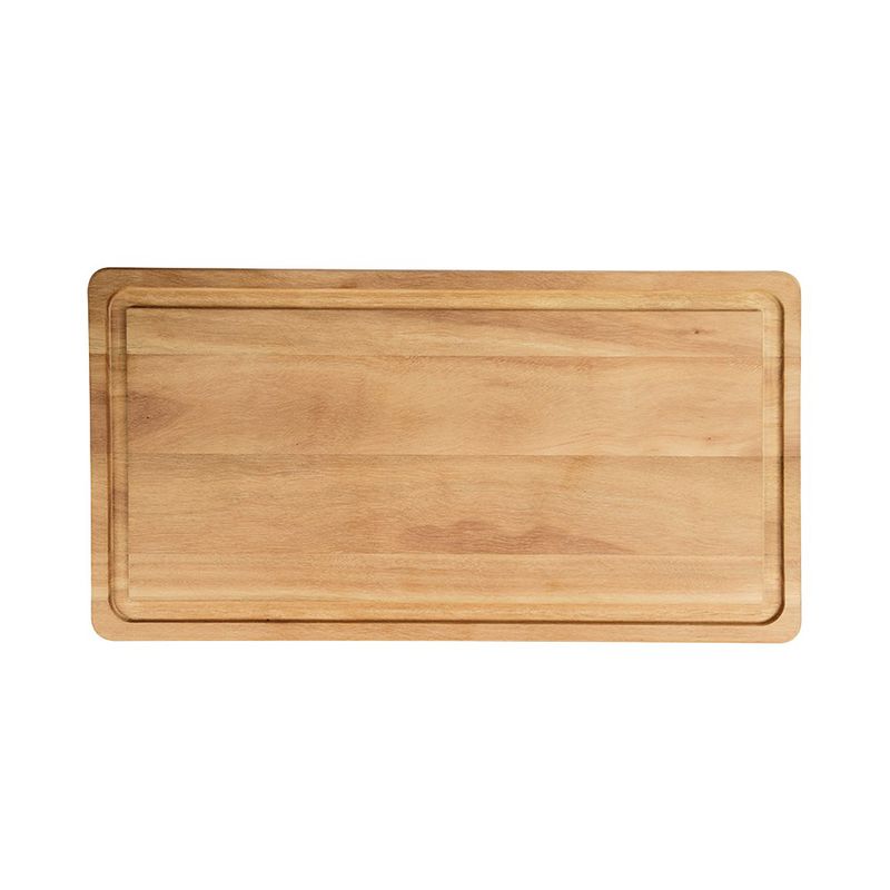 Jogo para Churrasco em Inox Cabo Madeira Natural com Tábua de Madeira 3 Peças - Tramontina 