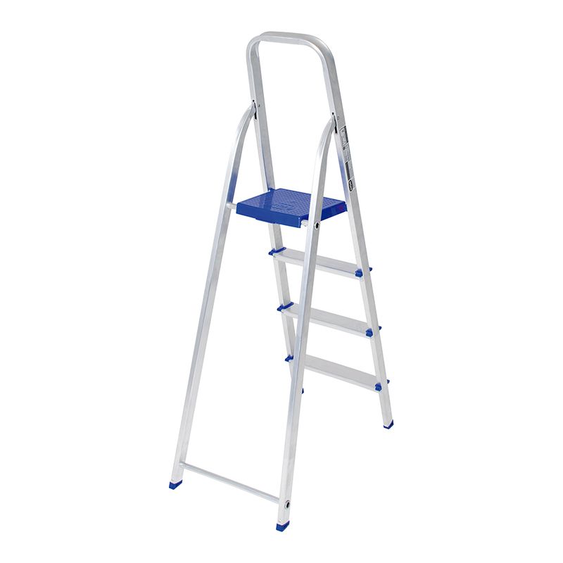 Escada Doméstica Alumínio 4 Degraus - MOR