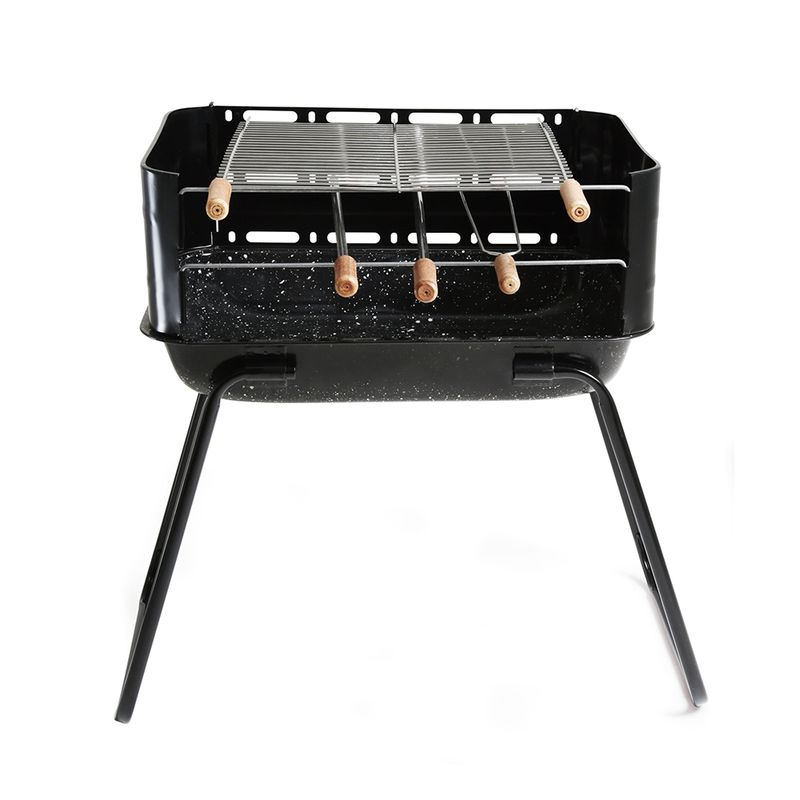 Churrasqueira Portátil Carvão Arizona Bacia Esmaltada - MOR