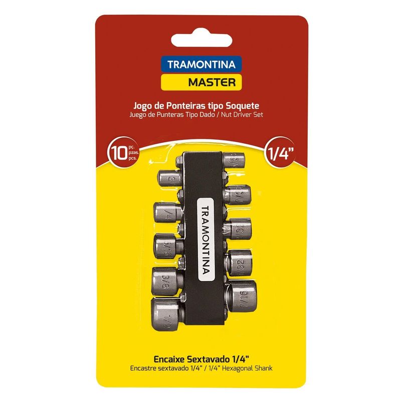 Jogo de Ponteiras Tipo Soquete 10 Peças (43615/110) - Tramontina