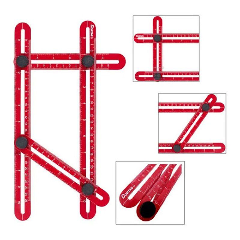 Gabarito Angular Multifunção Plástico - Cortag