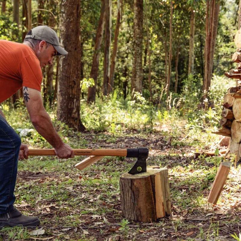 Machado Soldado Com Cabeça Redonda e Cabo 90cm (77320/544) - Tramontina