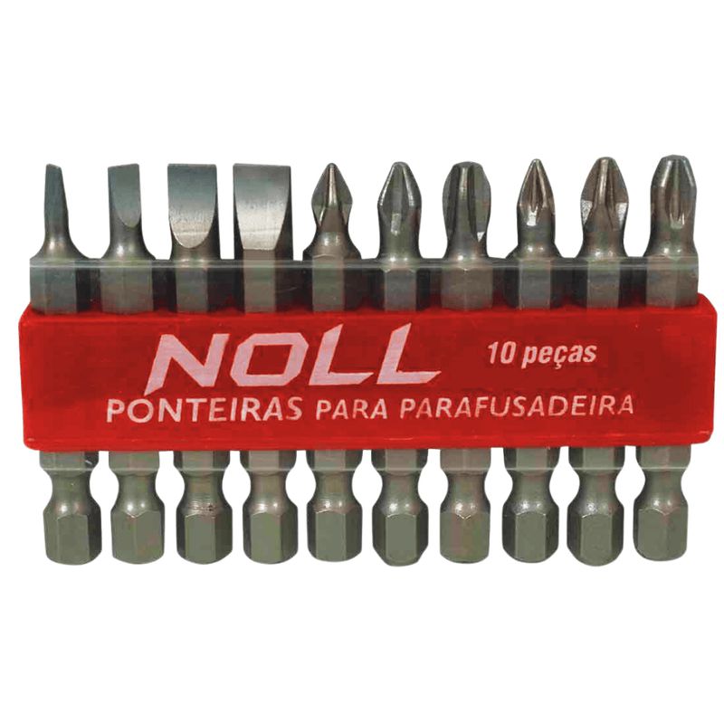 Jogo de Ponteiras Para Parafusadeira Com 10 Peças (437,0022) - Noll