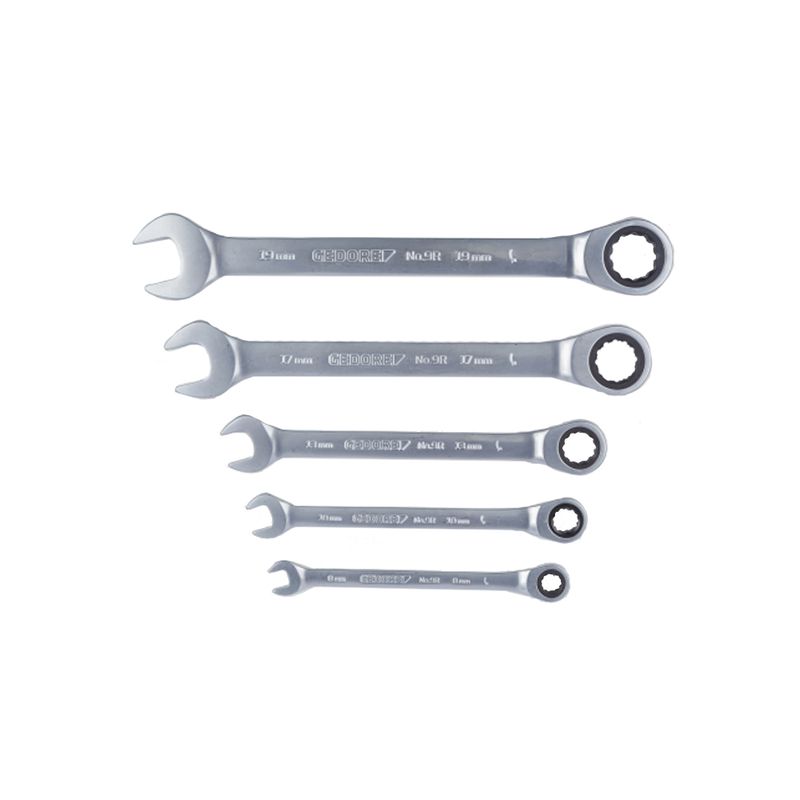 Jogo Chave Combinada com Catraca 8 à 19mm 5 Peças 031369 - Gedore