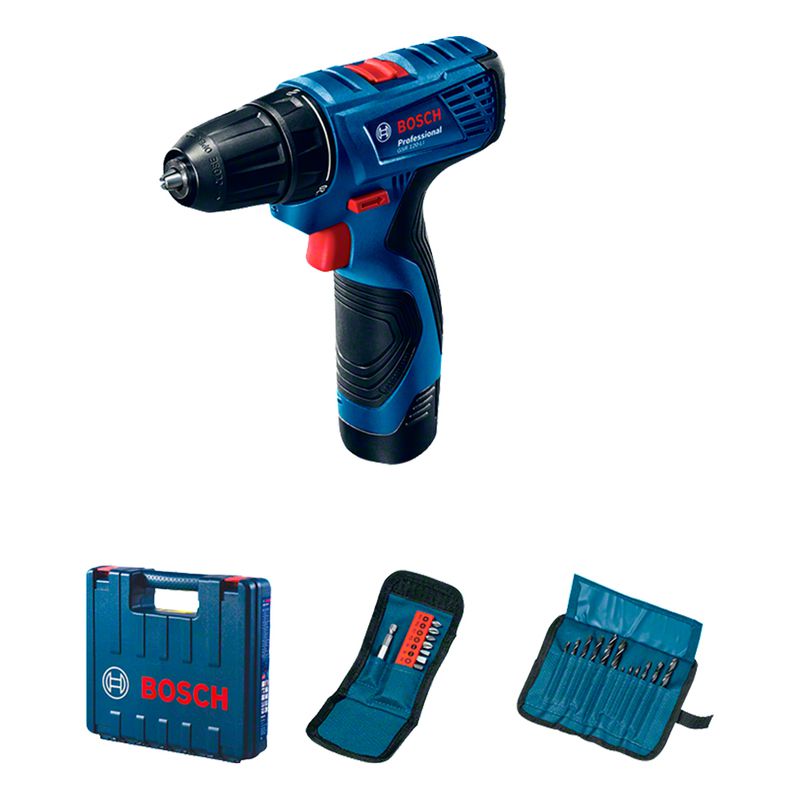 Parafusadeira Furadeira Bosch GSR 120-LI 12V 2 Baterias e maleta