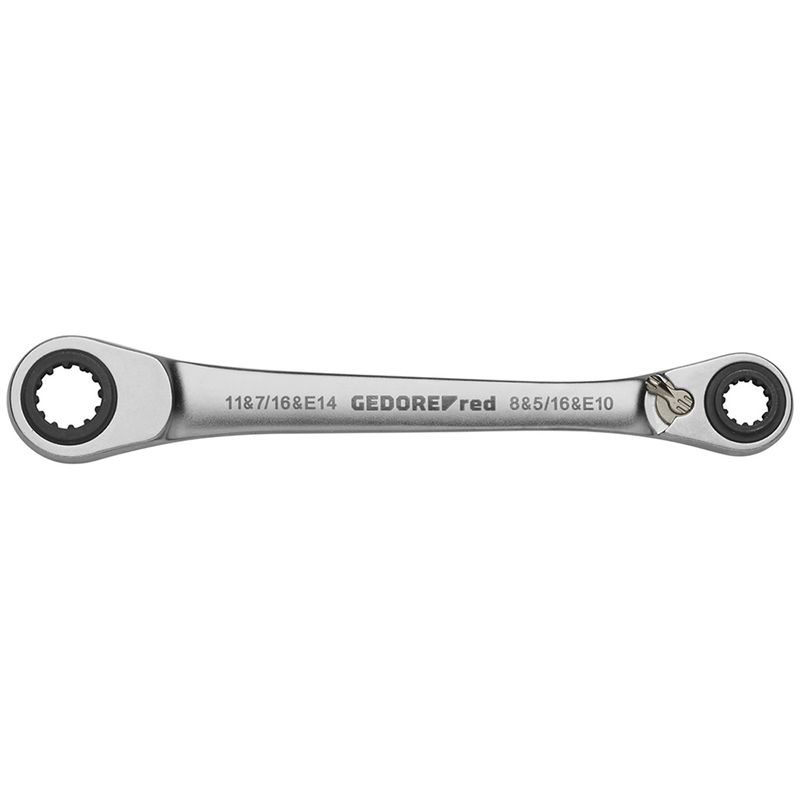 Jogo de Chaves Estrela Com Catraca Reversível 63 em 2 (3300900) - Gedore Red