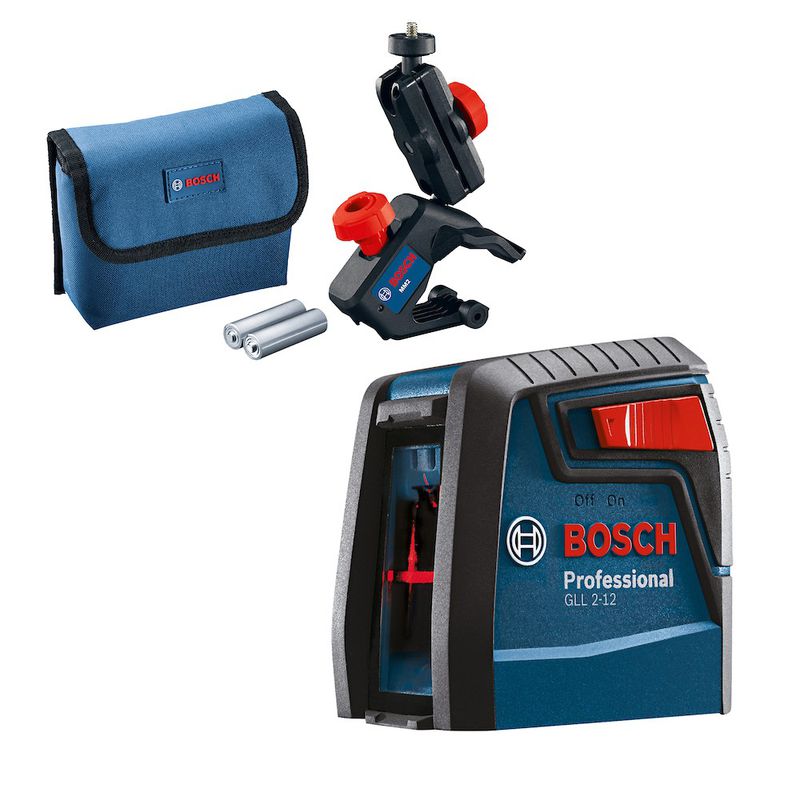 Nível a Laser Bosch GLL 2-12 Alcance 12m com Suporte