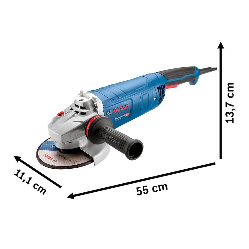 Esmerilhadeira Angular 7'' GWS 28-180 VULCANO 2800W 220V - BOSCH