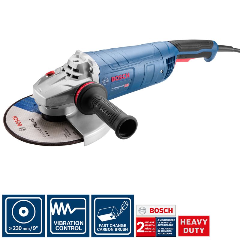 Esmerilhadeira Angular Bosch 9'' GWS 28-230 VULCANO 2800W 220V 