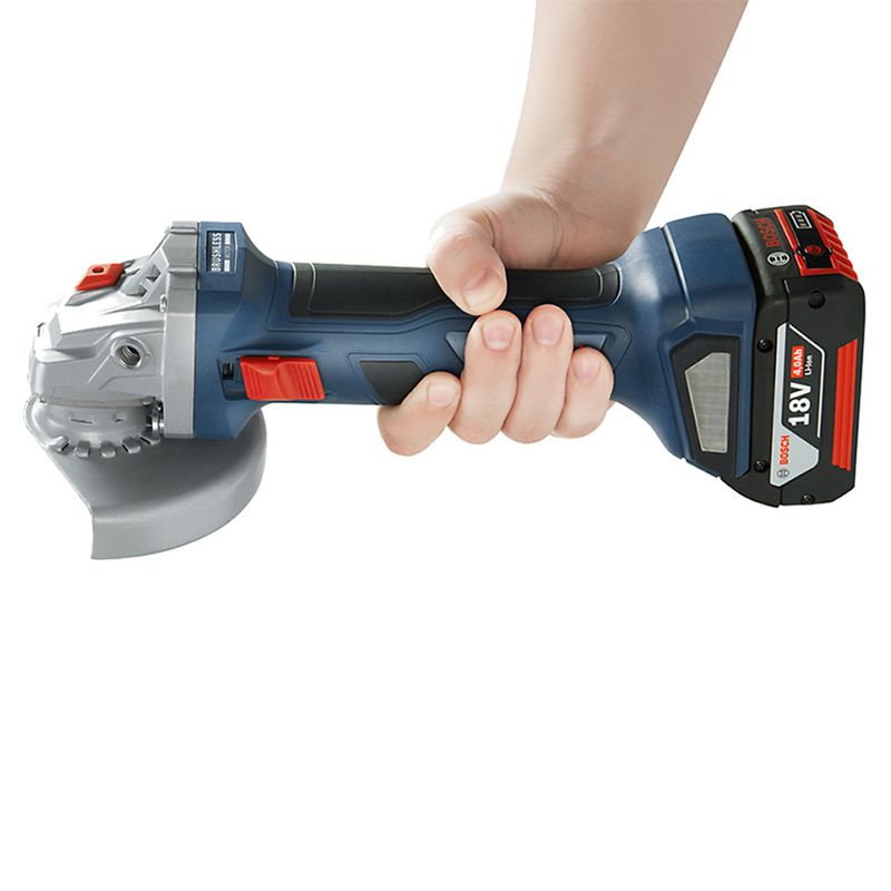 Esmerilhadeira Angular GWS 18V-8 Com Bateria e Carregador 18V (06019H90E1) - Bosch
