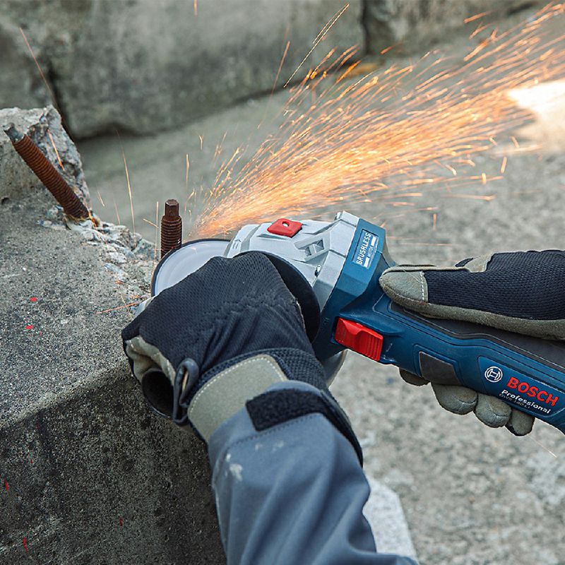 Esmerilhadeira Angular GWS 18V-8 Com Bateria e Carregador 18V (06019H90E1) - Bosch