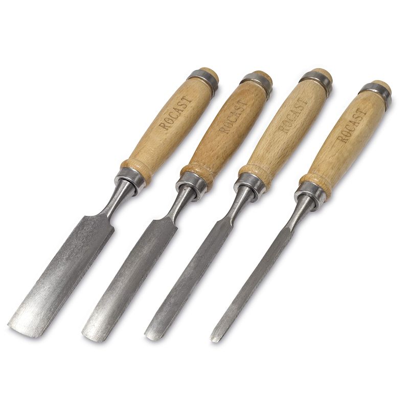 Jogo de Formões Goivado 4 Pcs (6-2-18-24mm) - (177,0011) - Rocast