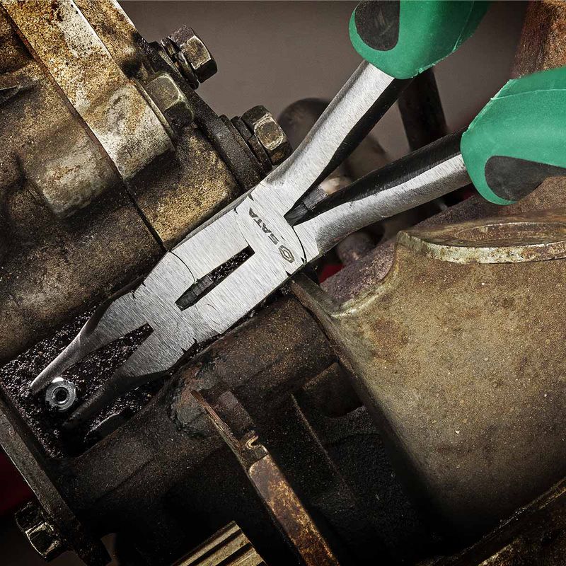 Alicate Meia Cana Curvo Externo Longo 13.1/2'' (ST70721ST) - Sata