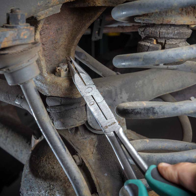 Alicate Meia Cana Extra Longo 13.1/2'' (ST70711ST) - Sata