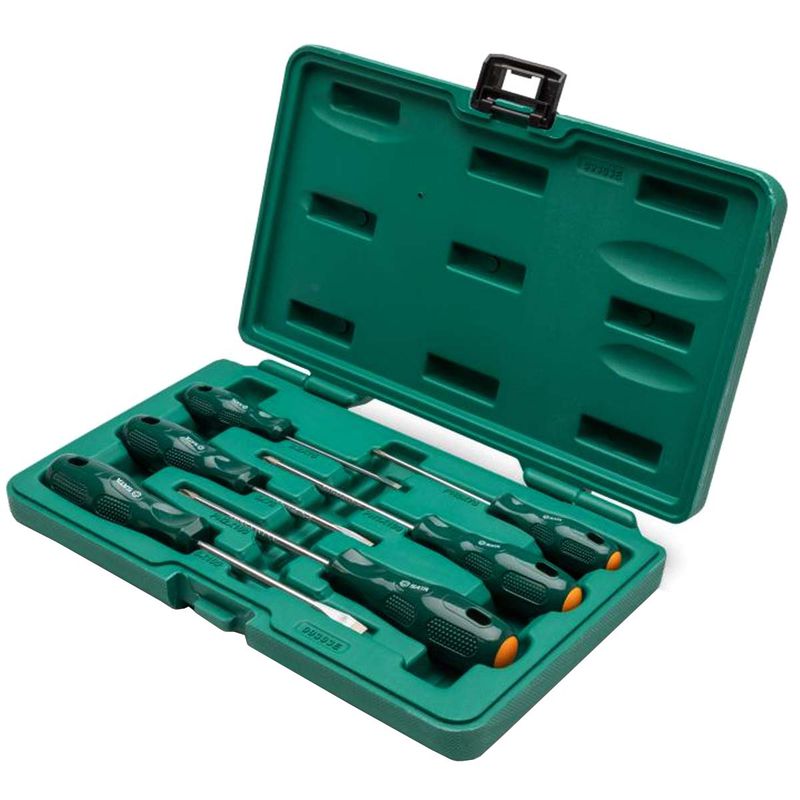 Jogo de Chaves de Fenda e Phillips Com 6 Peças (ST09303ESJ) - Sata