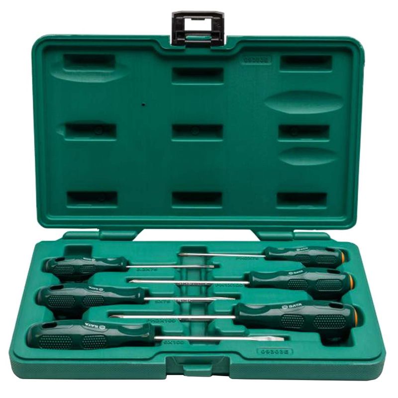 Jogo de Chaves de Fenda e Phillips Com 6 Peças (ST09303ESJ) - Sata